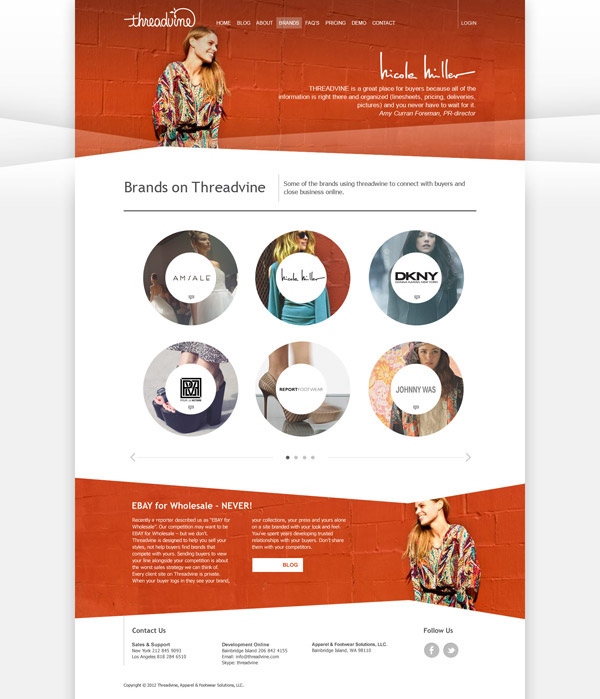 Web design  fashion service