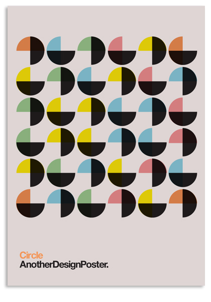 helvetica circles pattern grid modernist graphic poster colour swiss ArtDirection minimal