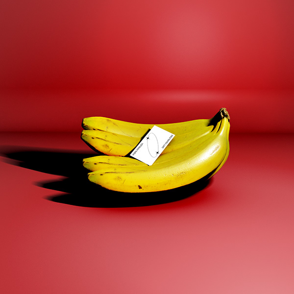 Business Card Mockup with Banana (Free)