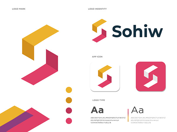 Sohiw - brand identity | S modern letter logo design