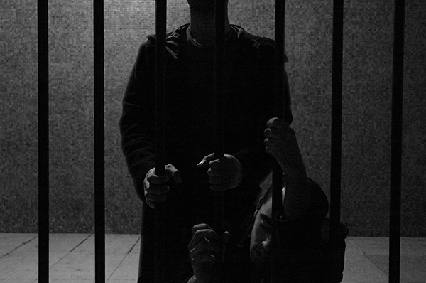 self portrait dark bars