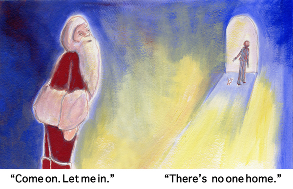 illustrations children's book story santa Christmas
