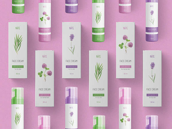 NÁTE | Skin care series packaging design