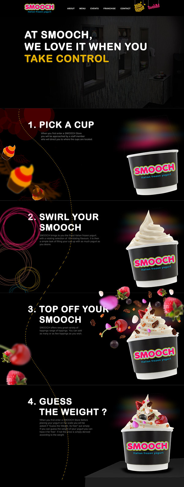 Parallax Website Website Design interactive motion graphic creative animated smooth Food 