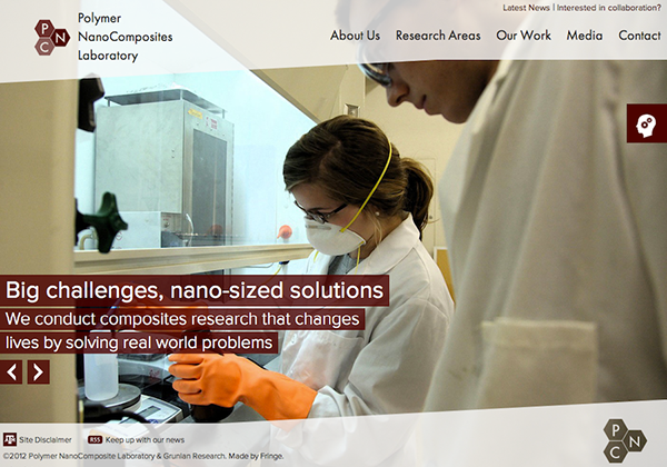 PNC Lab Polymer Nanocomposites Laboratory Fringe Web Development Ryan Urban academia Materials Science wordpress