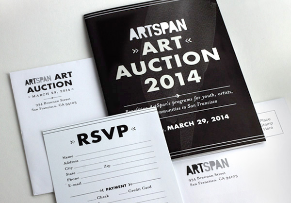 Invitation fine art non-profit modern