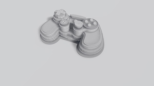 gamepad hospital joystick 3D Concepting pitches CGI color correction