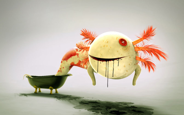 creature Character bird monster art cartoon 3D matcloud mateusz chmura CGI characters