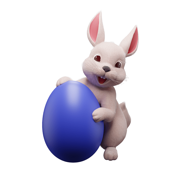 happy easter 3d free model