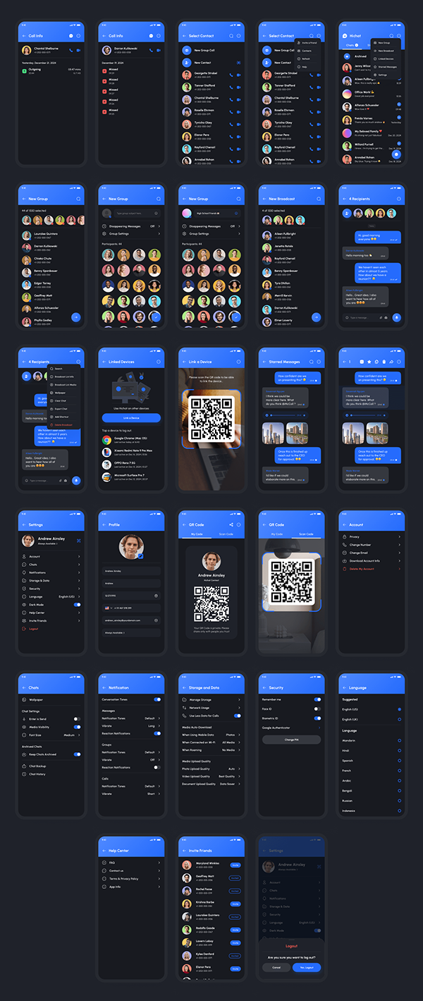 Hichat - Messenger App UI Kit