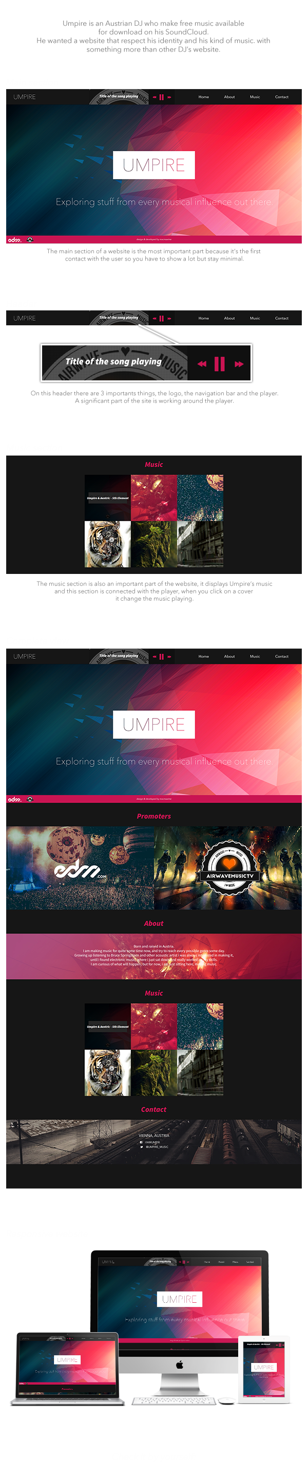 design graphic Web development dj umpire player