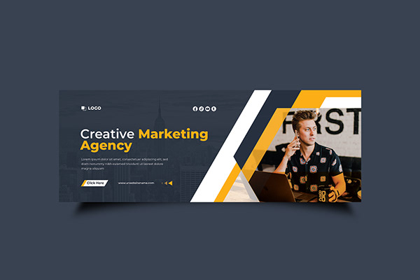 Creative Marketing Agency Web Banner - Facebook Cover