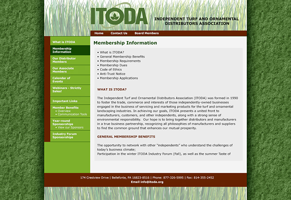 Website grass green web layout