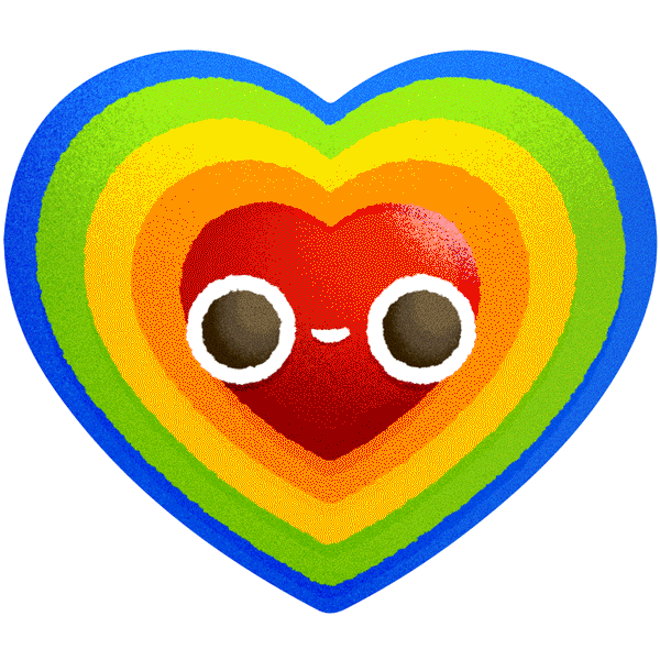 pride pridemouth gif animation  kawaii cute Icon sticker stickers Love