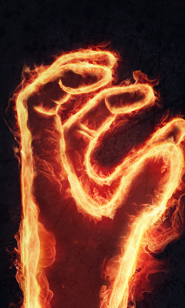 HOH flame hand of hell photomanipulation retouch digital artist digital anatomy