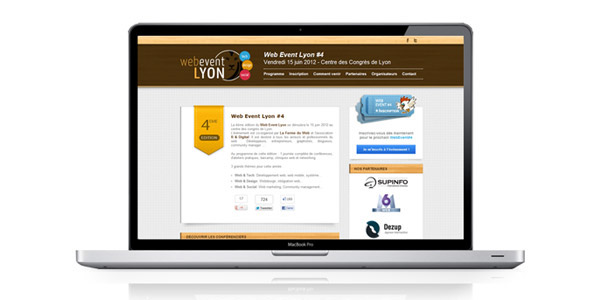 Web Event Lyon Dezup Webdesign lyon Responsive icons integration css3