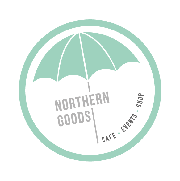northern goods logo Umbrella community manchester cafe Events shop