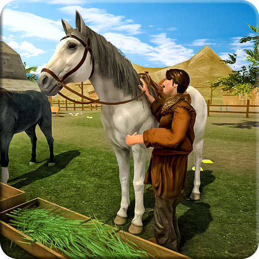 western vintage screenshot Mobile app UI/UX design horse game Horse Life GAME horse simulator Stable Horse