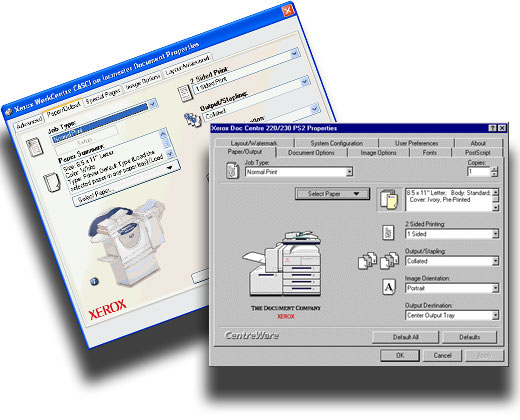 print driver Xerox patent