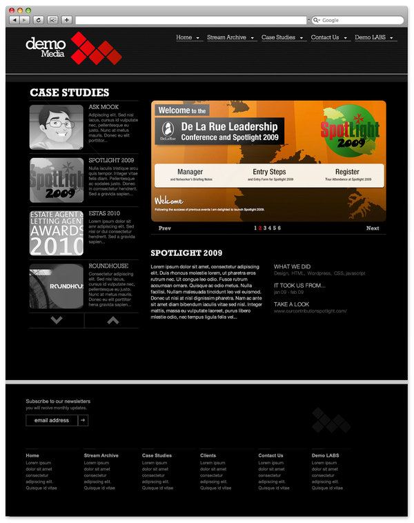 demoMedia Website