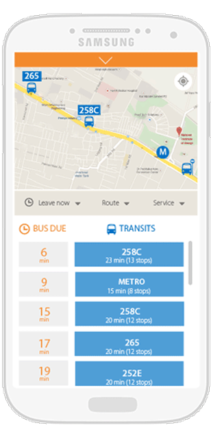 Mobile Application BMTC Transit