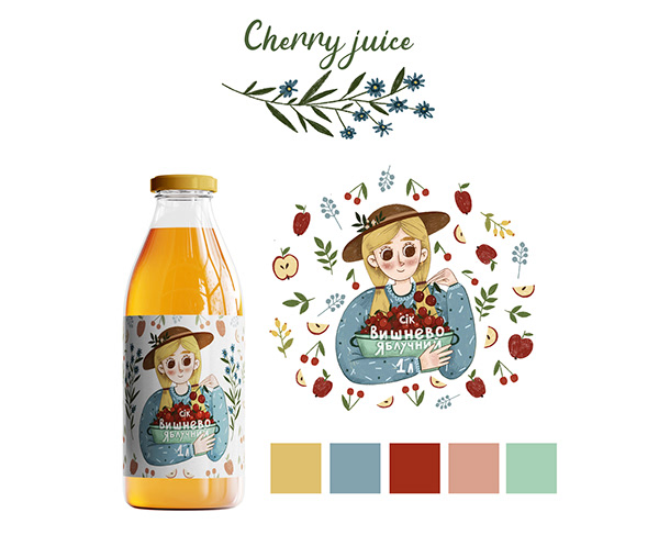 Illustration for Juice packaging