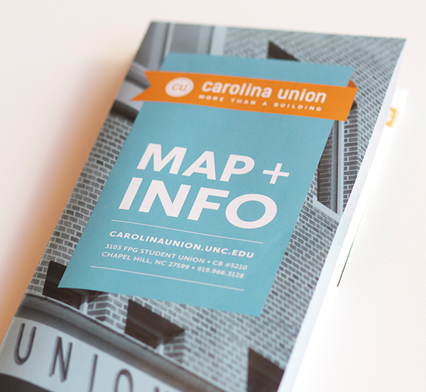 brochure student union map icons