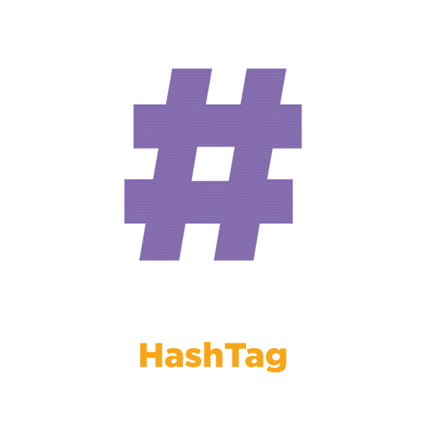 hashtag icon gif