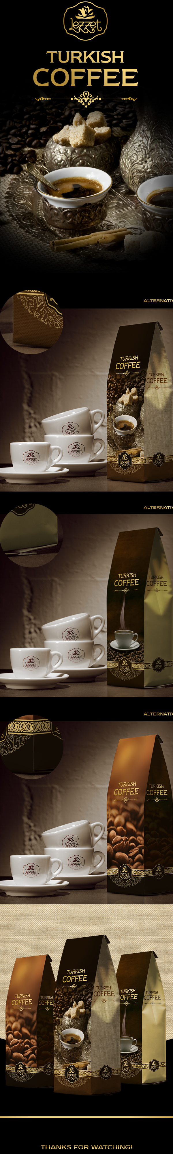 Coffee package turkishcoffee   arabic ambalaj lezzet reklam creative packing box