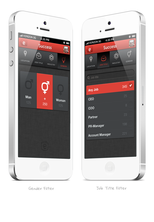 ios iphone social  cloud analytics app Startup mobile  red application Interface  UX