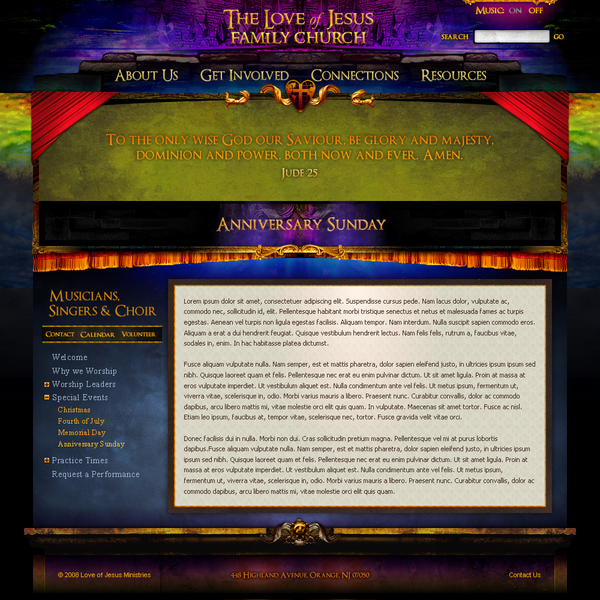Web Website Webdesign Flash gaudy gold purple texture cement SKY clouds stone home page homepage websites