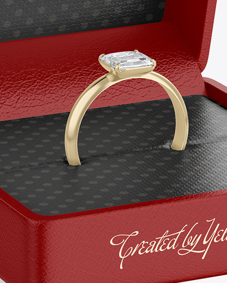 Accessory box brilliant case Classic compact gift jewelry ring wedding