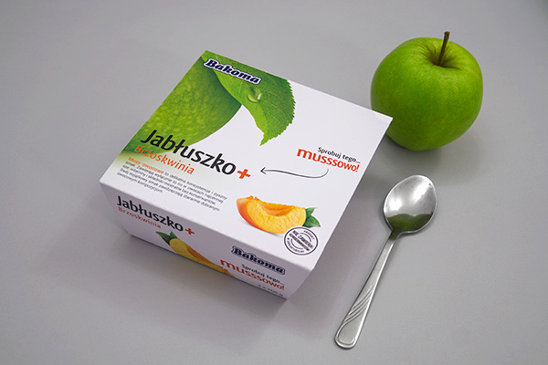 yoghurt minimal fresh apple strawberry peach milk healthy Food  mousse fruits 2-Pack 4-pack