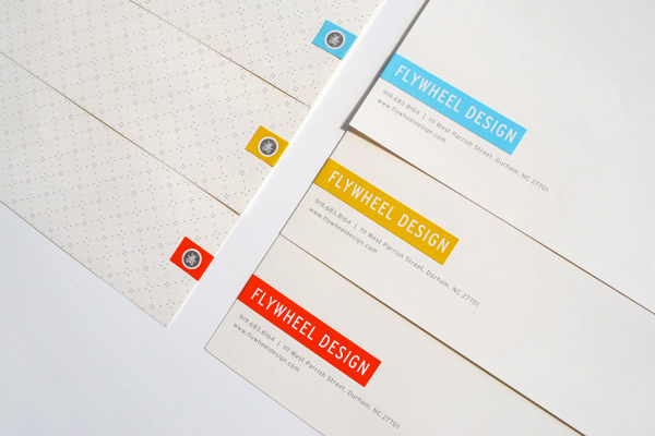deboss metallic Stationery Flywheel Design business card letterhead envelope Label red yellow blue quilt set