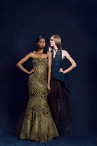 designer Collection steph fratus SCAD scad student Senior Collection dark Moody interesting gowns Evening Gowns 