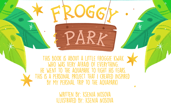 CHILDREN'S BOOK "FROGGY PARK" ILLUSTRATION