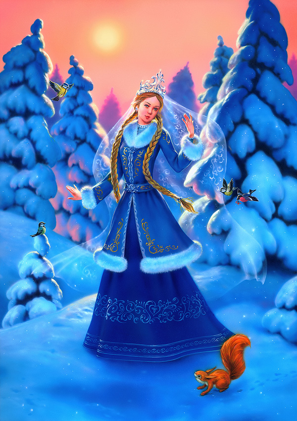 new year Christmas Новый год Рождество дед мороз  Снегурочка snow santa Nikolaus Weinnacht Furtree greeting print color Beautiful