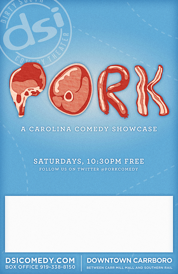 improv comedy  stand-up north carolina MotorCo raleigh harold Del Close poster Poster Design