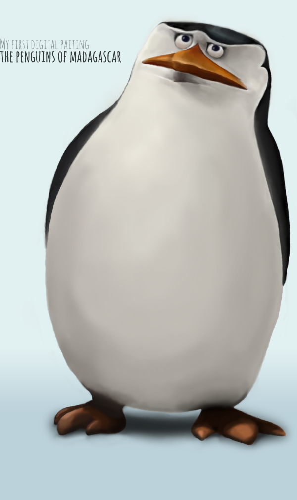 digital painting penguin madagascar rico tablet wacom digital image fanart