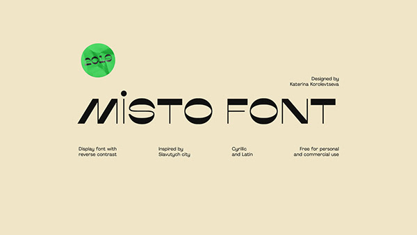 Misto Font — Free (Cyrillic and Latin)