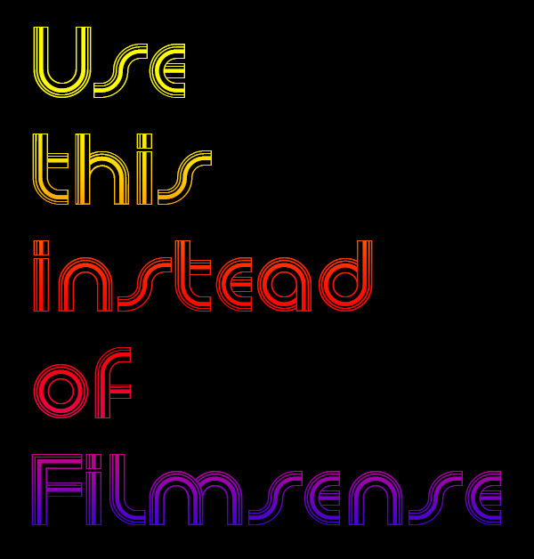 free font filmsense glaser milton NewSense Free font freebie free type
