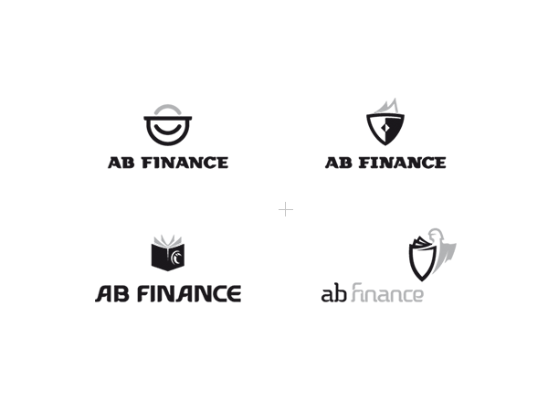 ab finance Corporate Identity brandglow Logo Design
