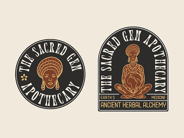 Brand Packaging Design for The Sacred Gem Apothecary