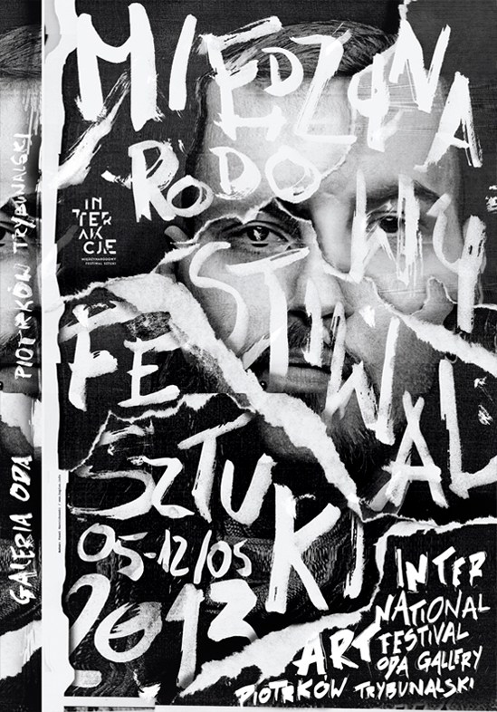 interakcje art International festival poland marcinkowski kaplon poster Performance Exhibition  oda gallery live art European piotrkow tryb