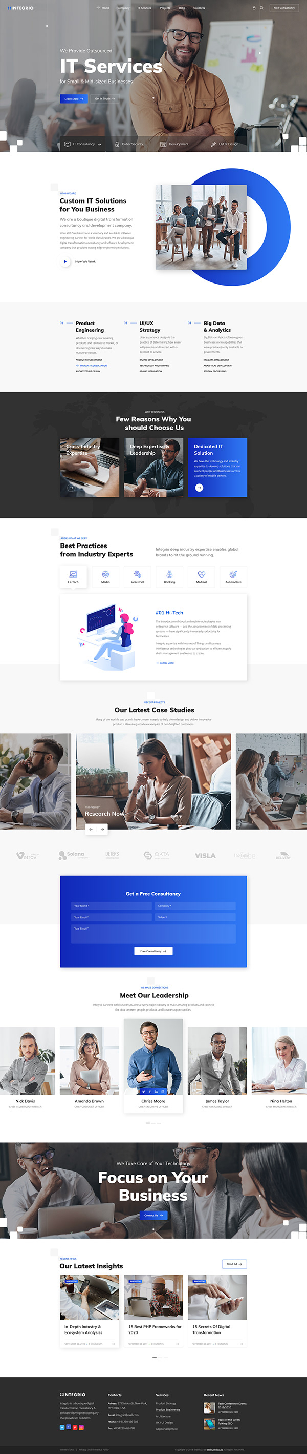Integrio - IT Solutions and Services Company Theme