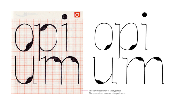 opium type design font hairline hairtype thin font light font module module type modular modulschrift