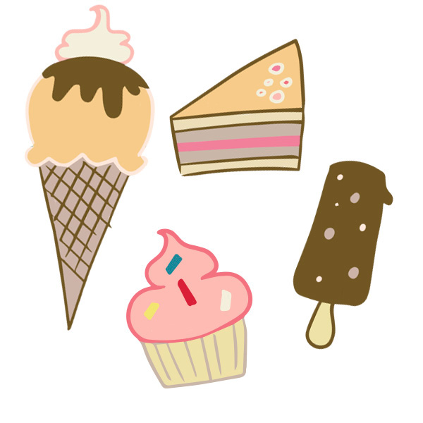 cupcake Sweets sweet ice cream icecream ice-cream chocolate fruits Fruit strawberry cherry star heart sprinkles orange