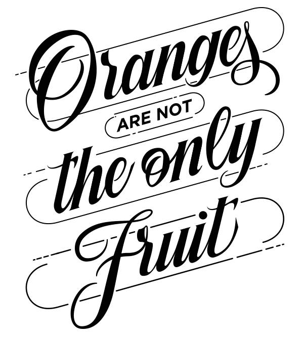 oranges are not the only fruit penguin books design awards 2015 lettering Jeanette Winterson 
