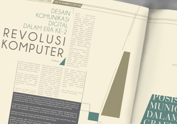 newsletter editorial spread academic sample dull Layout experimental best indonesia jakarta grid post-modern post modern new wave