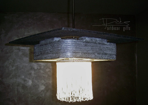Interior product light lighting Lamp Unique decorative decor decorating chandelier wastes environment shape